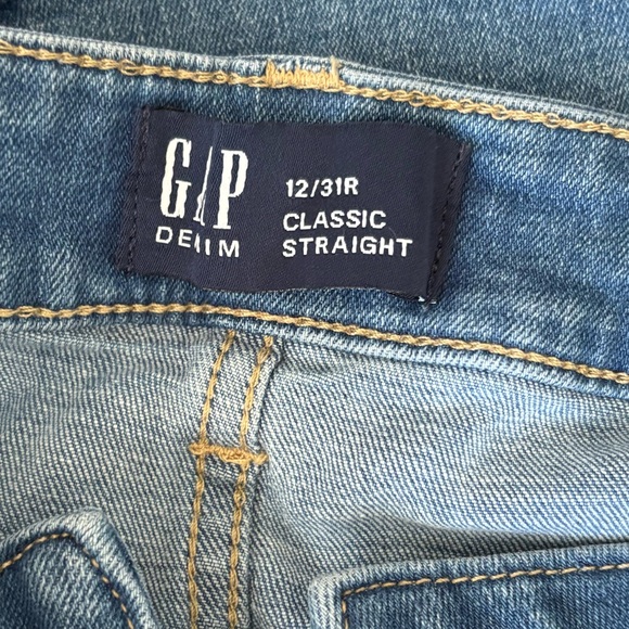 GAP Light Blue Straight-Leg Women's Jeans - Picture 2 of 5